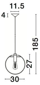 OVVIO VISILICA E27 /IP20/CRNA & PROZIRNA NL42108001