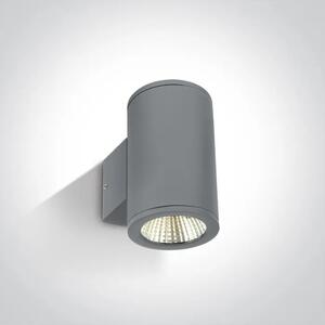 ZIDNA SVJETILJKA LED/12×1W/3000K/240V IP54 SIVA DM67138/G/W