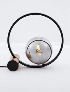 NESO STOLNA LAMPA E14 IP20/BRUŠENA ZLATNA & CRNA NL9624095