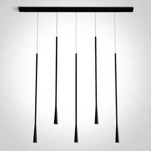VISILICA CRNA 5x5W WW 230V DM63076E/B/W