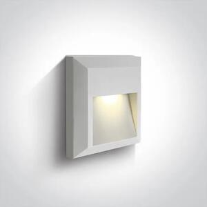 ZIDNA SVJETILJKA LED 2W/3000K/50lm/230V/IP65 BIJELA DM67388B/W/W