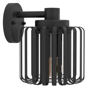 VANJSKA ZIDNA LAMPA 1xE27 IP65, CRNA/PROZIRNA SELINUS 900672