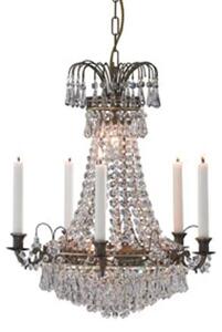 LÄCKÖ CROWN LUSTER 6L ANTIQUE/BRILLIANT E14 MA100642