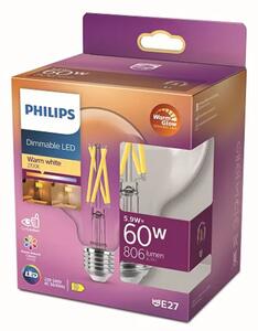 LED CLASSIC ŽARULJA PHILIPS 60W G93 E27 CL WGD90 1PF/4 8719514323957#
