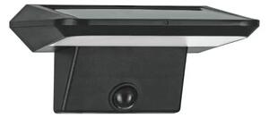 VANJSKA ZIDNA SOLARNA LAMPA LED 800lm, AKU, SENZOR, CRNA PORRASSA 48944