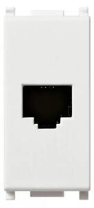 RJ11 TELEFONSKA UTIČNICA 6/4 BIJELA VI14320