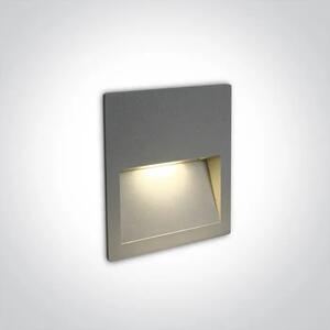 ZIDNA SVJETILJKA LED/3W/3000K/300lm/240V IP65 SIVA DM68068A/G/W