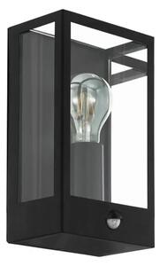 VANJSKA ZIDNA LAMPA 1xE27 SENZOR, CRNA ALAMONTE 99587