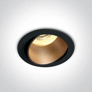 UGRADBENA SVJETILJKA 1×GU10/10W/MR16/230V IP20 CRNA/MESING DM11105M/B/BS