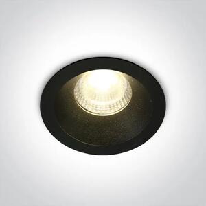 UGRADBENA SVJETILJKA LED/7W/3000K/560lm/50°/240V IP20 CRNA DM10107DC/B/W