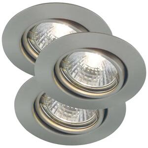 TRITON 3-KIT UGRADBENA SVJETILJKA BRUSHED STEEL GU10 IP23 54540132
