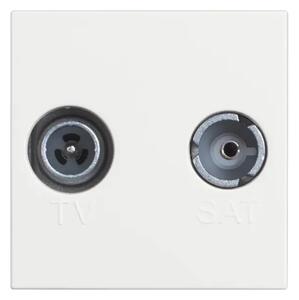 CLASSIA TV/RD UTIČNICA RF-M/RF-Ž/14dB/75OHM PROLAZNA 2M BIJELA RW4217M2P14