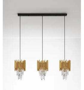 MAGNOLIA LUSTER KRISTAL ZLATNI LED E14 3x5W 100-240V IP20 NL9824083