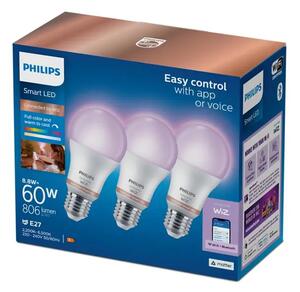 PHILIPS SMART ŽARULJA WFB 60W A60 E27 822-65 RGB 3CT/6 8720169204423
