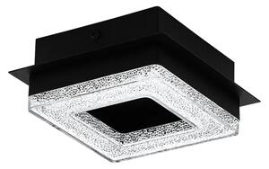 PLAFONJERA 1xLED 1X4W, 400lm, CRNA/ČELIK/KRISTAL FRADELO 1 99324