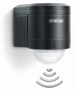 SENZOR MAX.1000W/12m/240ST./2-2000LUX/10sec-15min IP54 STEINEL IS 240 DUO CRNA