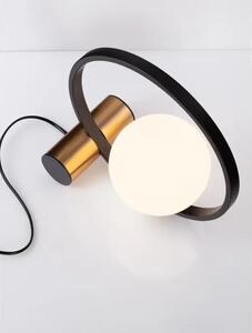 NESO STOLNA LAMPA E14 IP20/BRUŠENA ZLATNA & CRNA NL9624094