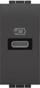 UTIČNICA 1M USB 5V DC/750mA/230V ANTHRACITE L4192C