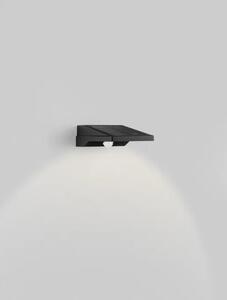TEK VANJSKA SOLARNA ZIDNA SVJETILJKA LED 1W 105Lm IP54 3000K CRNA + SENZOR NL9136460