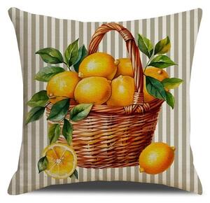 Navlaka za jastuk LEMON BASKET 45x45 cm, bež