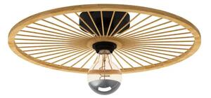 STROPNA LAMPA 1xE27 CRNA/NATUR DRVO LEOMINSTER 43883