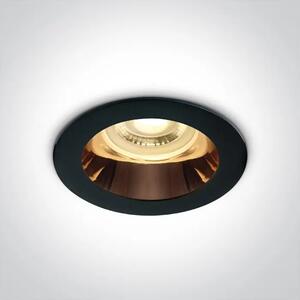 UGRADBENA SVJETILJKA 1×GU10/MAX.10W/MR16//240V IP20 CRNA/BAKAR DM10105M/B/CU