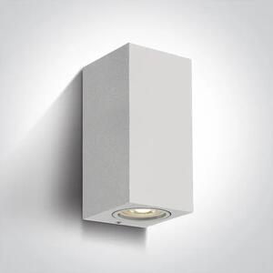 ZIDNA SVJETILJKA 2xGU10/7W IP65 BIJELA 165x77x70mm DM67426A/W