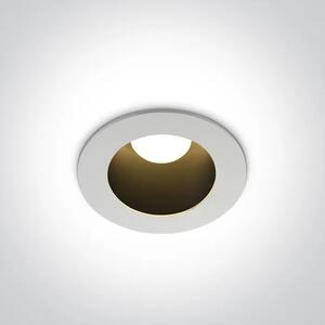 UGRADBENA SVJETILJKA LED/8W/3000K/560lm/60°/230V DARK LIGHT BIJELA DM10108ED/W/B/W