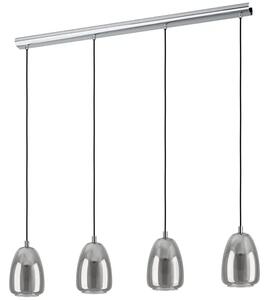 VISILICA 4xE27 D 1080, KROM/CRNO PROZIRNO ALOBRASE 98616