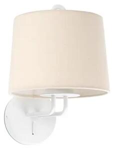 MONTREAL WHITE ZIDNA SVJETILJKA BEIGE SHADE FR24030-02