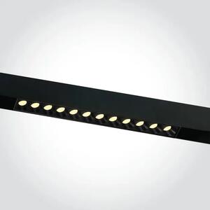 CRNA LINEARNA REFLEKTORSKA SVJETILJKA ZA MAGNETSKU ŠINU 12W CCT 48V MINI/MIDI DM42112AA/B/V