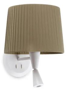 SAMBA WHITE READER ZIDNA SVJETILJKA RIBBONED LAMPSHADE E2 FR64308-37