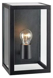 PELHAM ZIDNA SVJETILJKA BLACK/CLEAR E27 IP44 MA107113