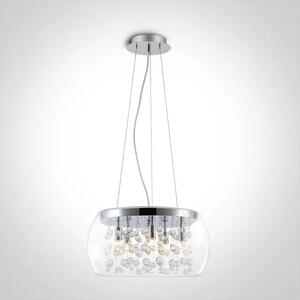 VISILICA 5xG9/9W/220V IP20 KROM/STAKLO DM63166P