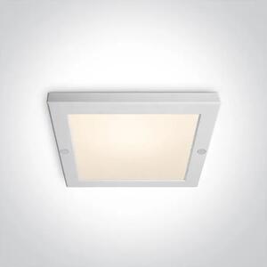 PLAFONJERA LED/18W/3000K/1400lm/240V 220×220mm IP40 BIJELA DM62018AF/W/W
