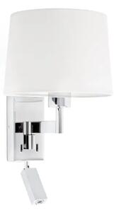 ARTIS CHROME ZIDNA SVJETILJKA WITH READER WHITE SHADE FR68493-01