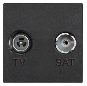 CLASSIA TV/RD UTIČNICA RF-M/RF-Ž/10dB/75OHM ZAVRŠNA 2M CRNA RG4217M2P10