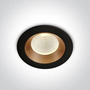 CRNA/STARO ZLATNA UGRADBENA SVJETILJKA LED 3W WW 350mA DARK LIGHT DM10103E/B/BS/W