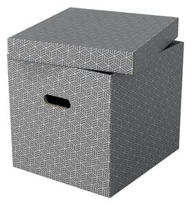 Sada 3 šedých úložných boxů Leitz Eselte, 32 x 36,5 cm