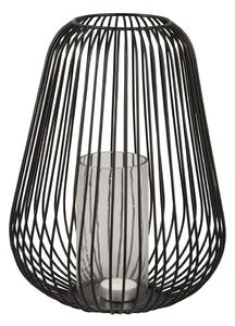 Crna stolna lampa PT LIVING Lanterna, visina 30 cm