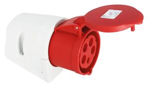 282-501 Industrijska utičnica s poklopcem standard IEC 309 16 A 400 V ~ 4P IP44, 3858890444209