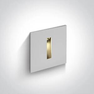 UGRADBENA ZIDNA SVJETILJKA LED 3W/3000K/120lm/24°/350mA IP54 BIJELA DM68004/W/W