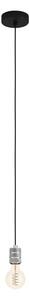 VISILICA 1xE27 KABEL SA GRLOM CRNO/SREBRNA YORTH 43802