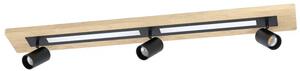 REFLEKTOR 3xLED GU10, 12W, + 3X4,5W, D-1120, DRVO/CRNA TORRESTRALLE 39749