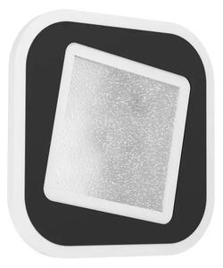 ZIDNA LAMPA 1xLED 12W, CRNO/BIJELA KRISTAL EFEKT MACCHIONI 901239