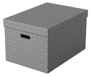 Sada 3 šedých úložných boxů Leitz Eselte, 35,5 x 51 cm