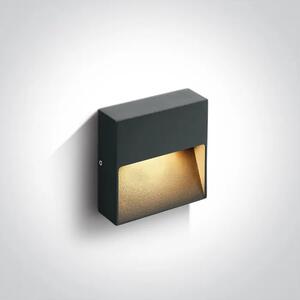 ZIDNA SVJETILJKA LED 3W/2700K/IP54 ANTRACIT DM67359A/AN/W