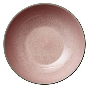 Sivo-ružičasta zemljana posuda za tjesteninu Bitz Mensa, ø 20 cm
