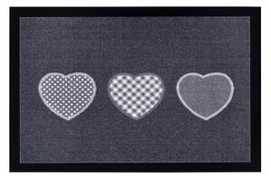 Sivi otirač Hanse Home Hearts, 40 x 60 cm