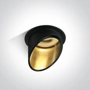 UGRADBENA STROPNA SVJETILJKA GU10/50W DARK LIGHT CRNA DM10105E1/B/GL